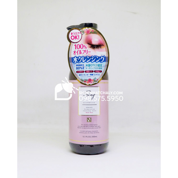 Nước tẩy trang hữu cơ lên men Sing Organic Fermentation Cleansing Water 300ml Nhật