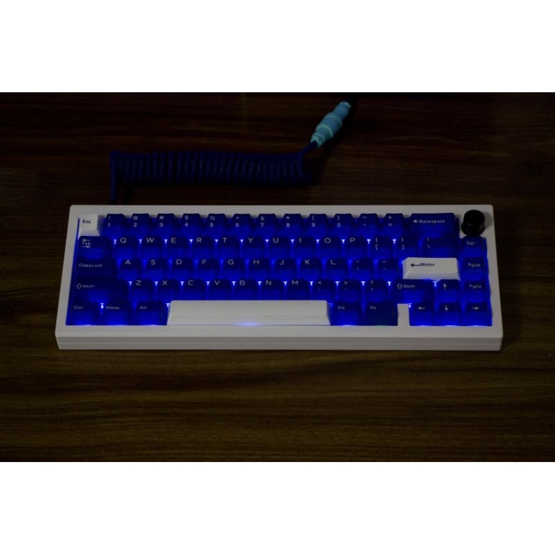 Keycap NewBlue cấu trúc 2 tầng ABS mixed PC Profile Cherry Double Shot 138 nút - Kèm ảnh thật