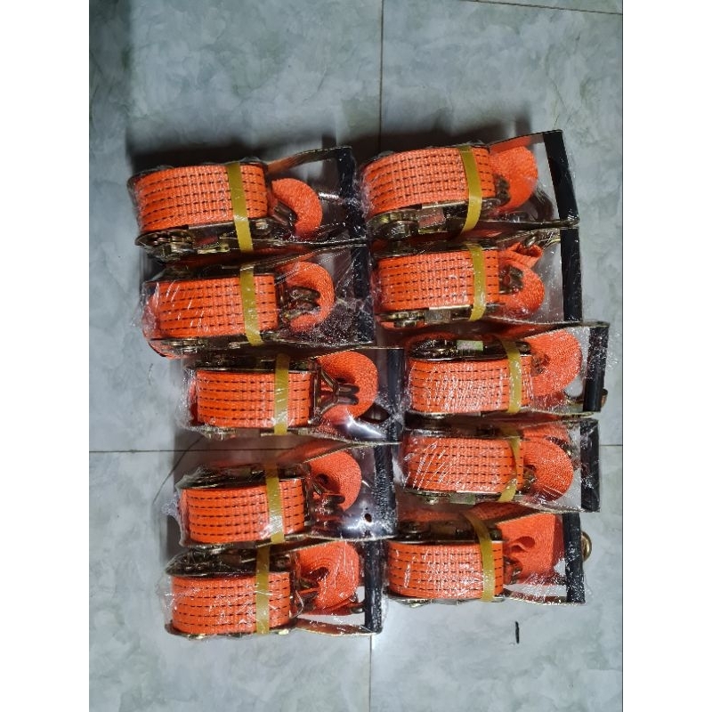 Dây chằng hàng tăng đơ bản 2.5cm, 3.5cm, 5cm, dây cảo hàng chằng buộc hàng hóa xe tải, chằng hàng pallet