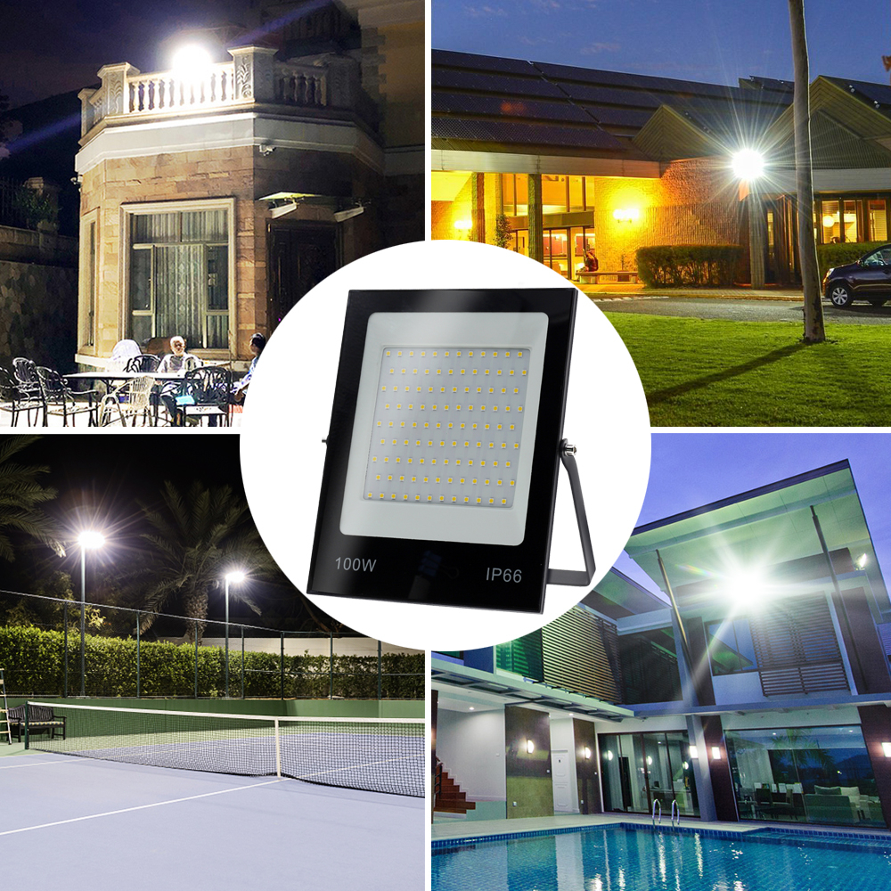 HUNTA Đèn 50W 100W 150W 200W đèn pha led ngoài trời,Siêu sáng và không thấm nước IP66