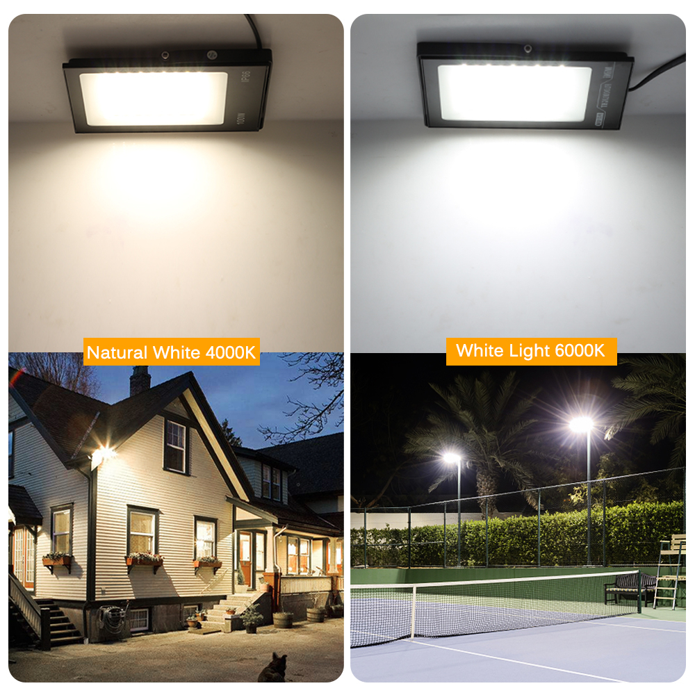 HUNTA Đèn 50W 100W 150W 200W đèn pha led ngoài trời,Siêu sáng và không thấm nước IP66