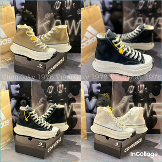 Giày thể thao converse chuck 1970s triple white at-cx future comfort, giày cv cổ cao trắng độn đế