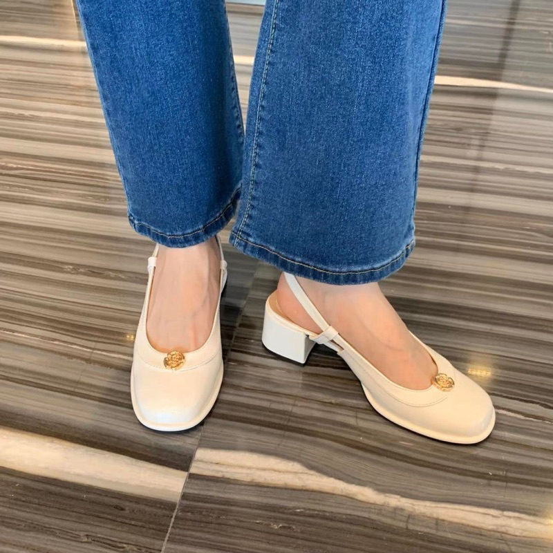 Slingback khuy hoa nhí - Bunny Shoes