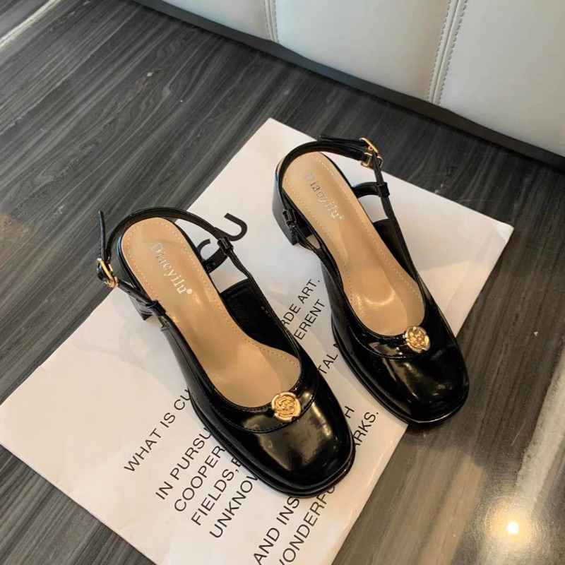 Slingback khuy hoa nhí - Bunny Shoes