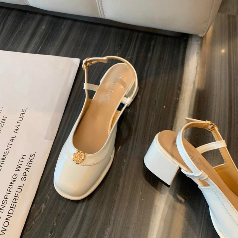 Slingback khuy hoa nhí - Bunny Shoes