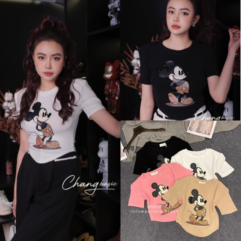 Áo Croptop Hình Mickey Hot Hit