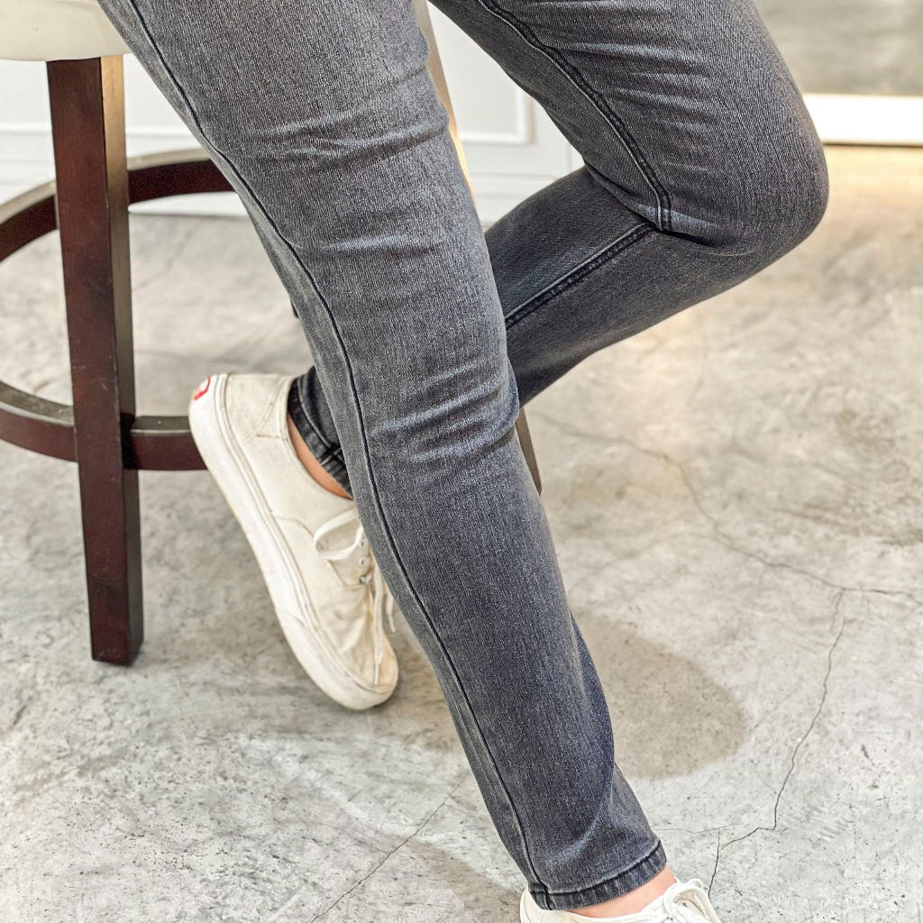 Quần Jeans Dài Nam Cao Cấp Màu Xám Đậm Dark Grey 1022 BY COTTON