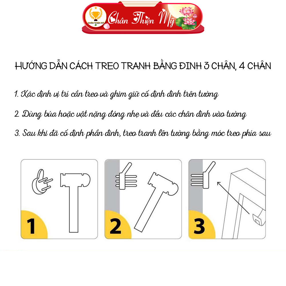 Tranh Phật Treo Tường Tráng Gương Phật Thích Ca CHÂN THIỆN MỸ, Quà Tặng, Trang Trí Phòng Thờ CPTC-D1-001