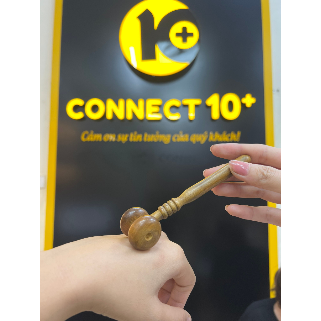 Cây Lăn Massage Mặt & Mũi bằng gỗ hương