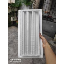 Cửa gió nan Z, chớp ô (lỗ) thoáng kt lỗ 48x23cm chống hắt mưa, chớp thông gió, kèm lưới chống muỗi, côn trùng, chuột