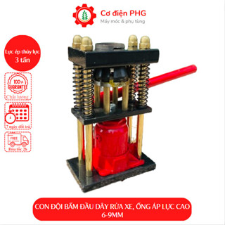Máy bấm đầu ống áp lực cao 8-14mm - Nén thủy lực 3 TẤN & 6 TẤN- Con đội bấm dây rửa xe, ống thủy lực