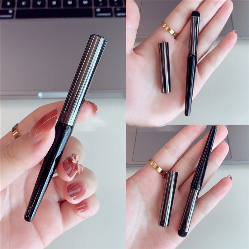 ⚡Cọ Trang Điểm Môi Đầu Tròn Có Nắp Đậy Cỡ Nhỏ Tiện Dụng