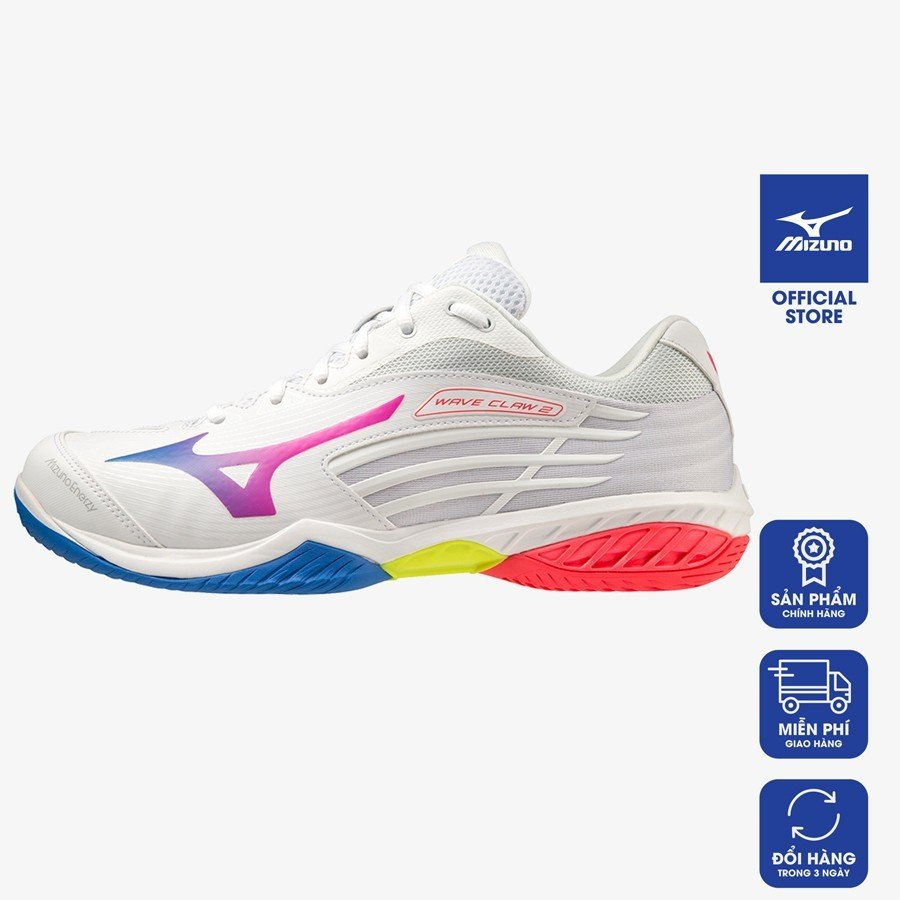 Giày cầu lông MIZUNO Wave Claw 2 cao cấp áp dụng nhiều công nghệ mới của Mizuno cảm giác thật chân và an toàn màu mới