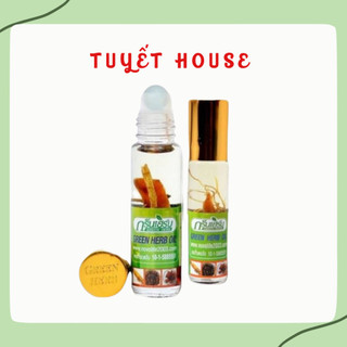 Dầu lăn nhân sâm green herb 8cc - ยาหม่องน้ำโสม green herb 8cc
