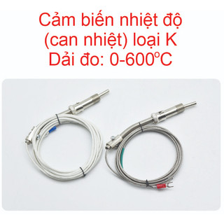 Cảm biến đo nhiệt độ K, can nhiệt loại K WRNT-01 dây dài 2m 3m 5m