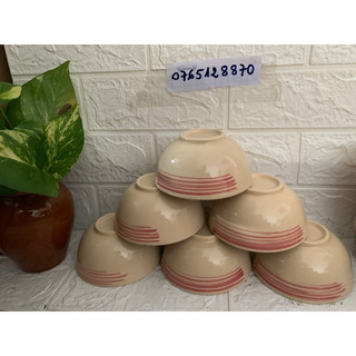 Sét 5 chén phết sọc ngang bao đẹp