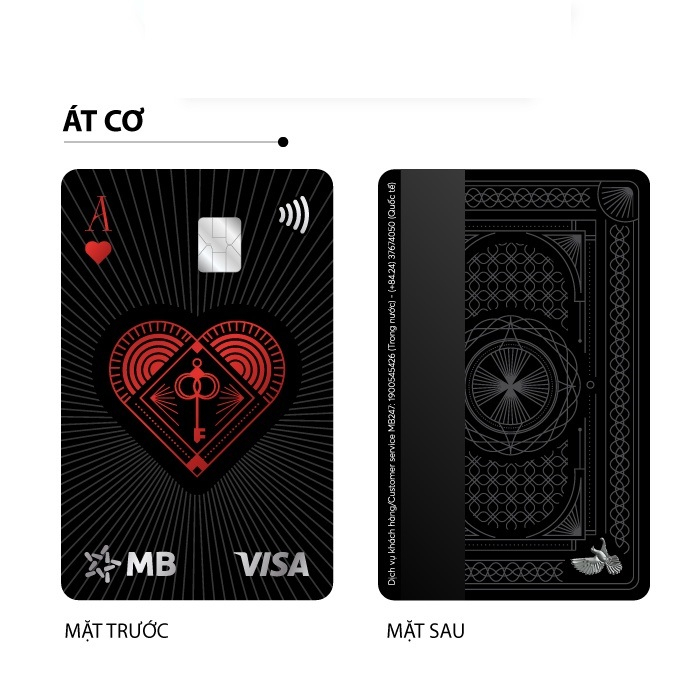 Bộ sưu tập thẻ MB hi collection phiên bản thẻ bài Át Cơ