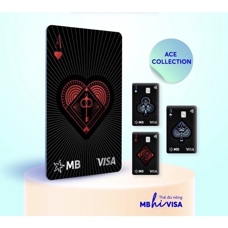 Bộ sưu tập thẻ MB hi collection phiên bản thẻ bài Át Cơ