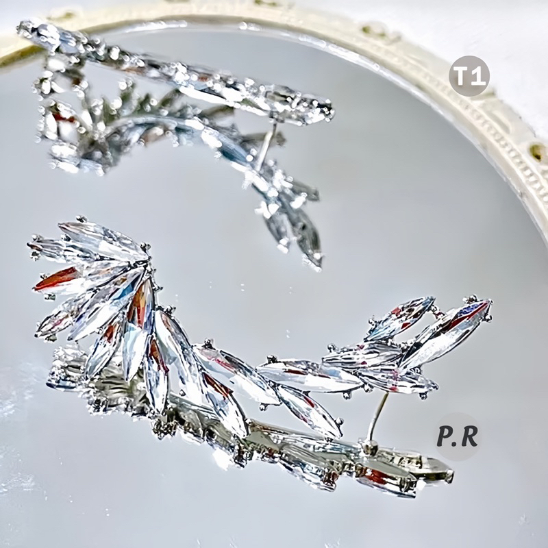 khuyên tai vành hotgirl, bông tai đính đá dạng vành, phụ kiện trang sức nữ Hari korea accessories