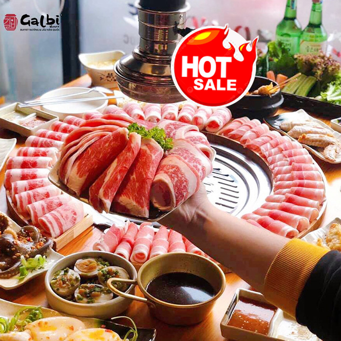 HCM [E-Voucher] Galbi House - Buffet Lẩu &amp; Nướng Hàn Quốc - Áp dụng toàn hệ thống
