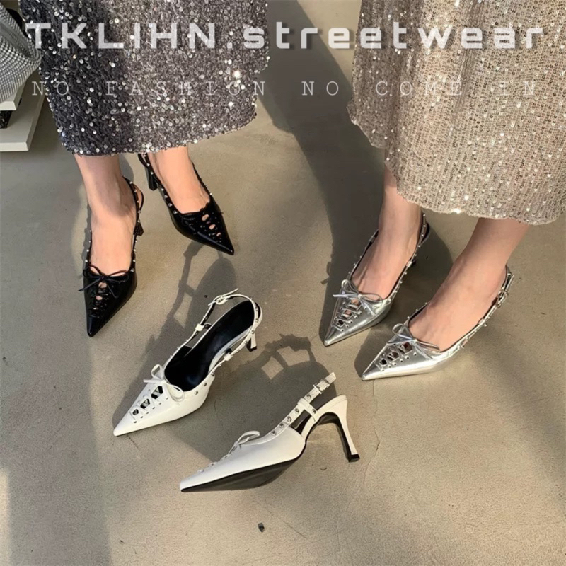 TKLIHN Giày cao gót mũi nhọn nữ SANG CHẢNH cá tính phong cách Y2K hot TREND 2023 độc lạ FASHIONITA