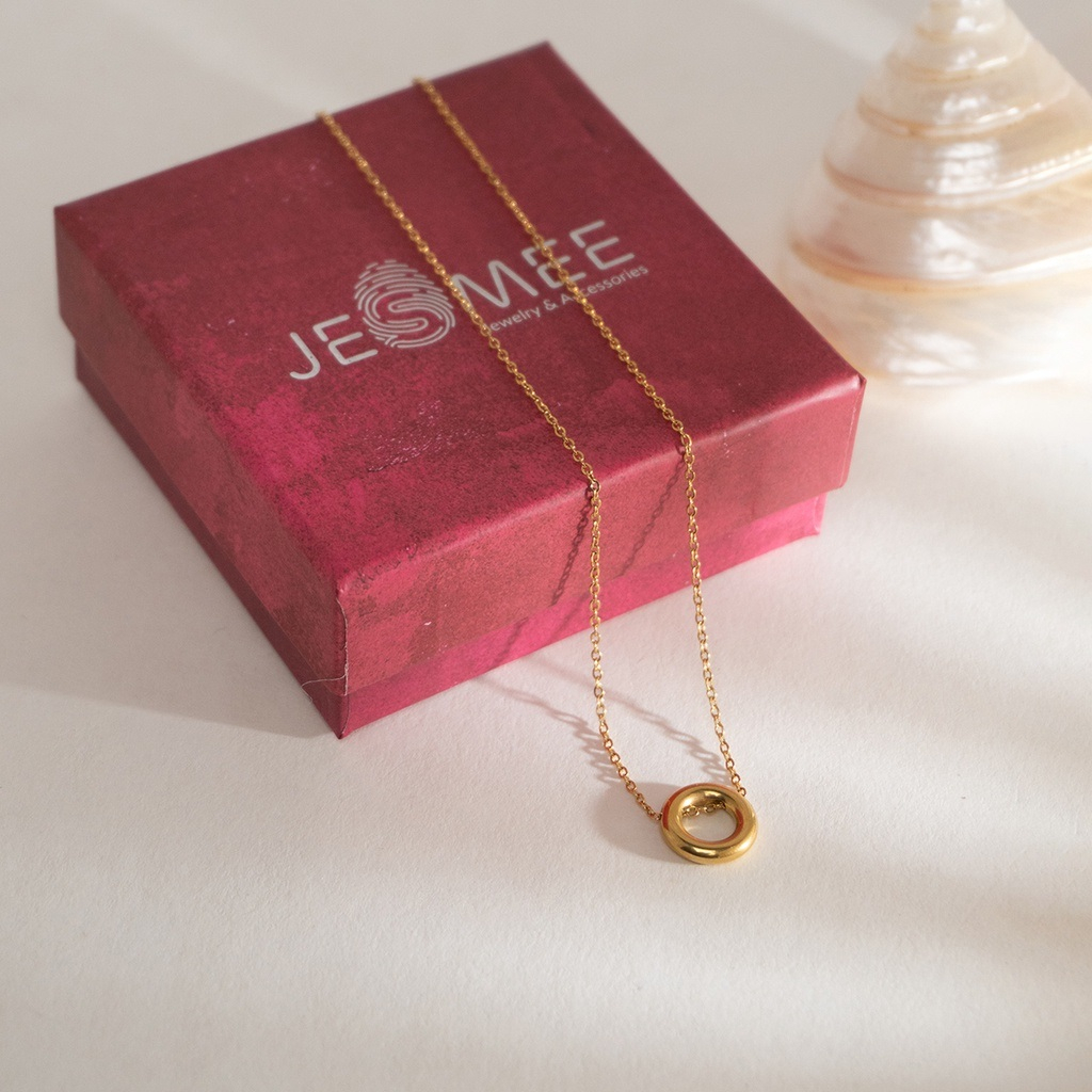 Hộp Quà Tặng Bông Tai Kẹp Vành Jesmee Carton Lạnh Cao Cấp Kèm Mút Nhung