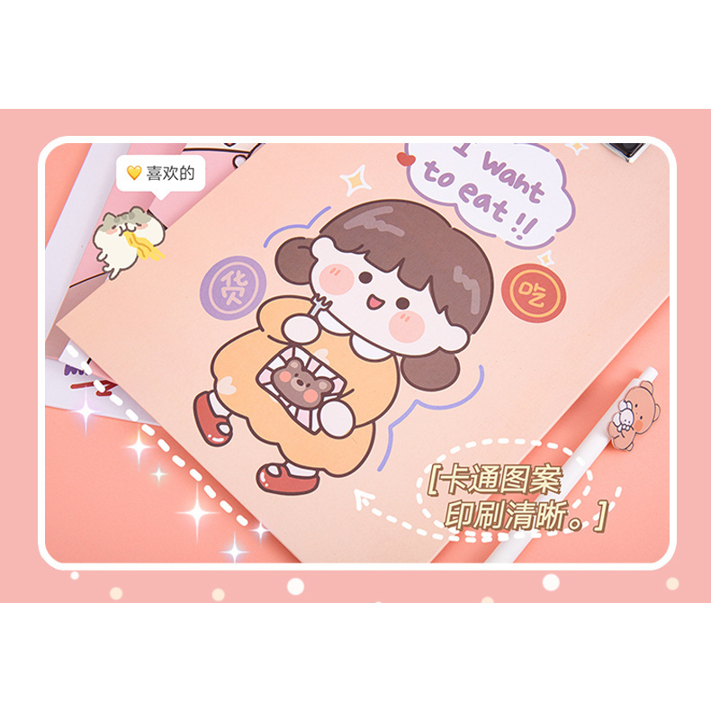 BÌA KẸP TÀI LIỆU TRÌNH KÝ A4 Kèm Thước Kẻ CUTE File Đựng Giấy Hồ Sơ Trong Suốt Văn Phòng Phẩm CREAMY