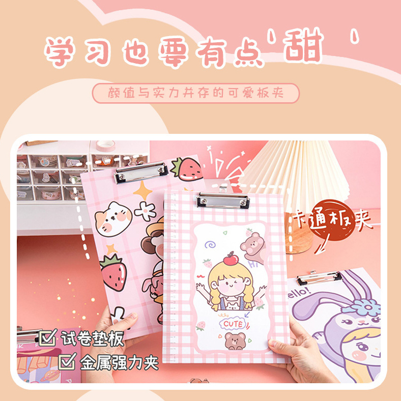 BÌA KẸP TÀI LIỆU TRÌNH KÝ A4 Kèm Thước Kẻ CUTE File Đựng Giấy Hồ Sơ Trong Suốt Văn Phòng Phẩm CREAMY