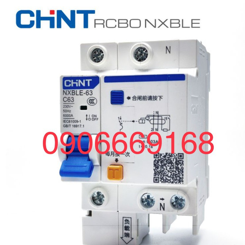 Aptomat Chống Giật RCBO CHINT NXBLE-32 1P+N (Chính Hãng)