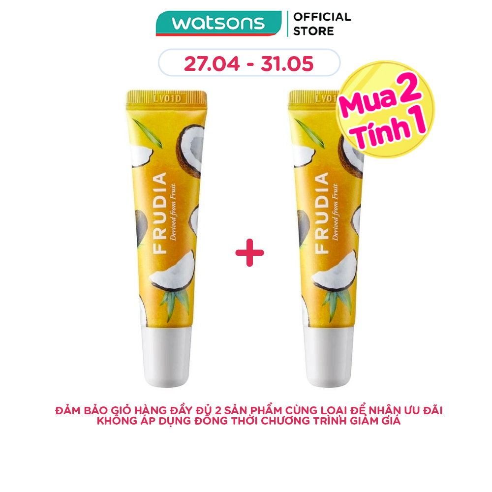 Son Dưỡng Ẩm Frudia Coconut Honey Salve Lip Cream Mật Ong Chiết Xuất Dừa 10g