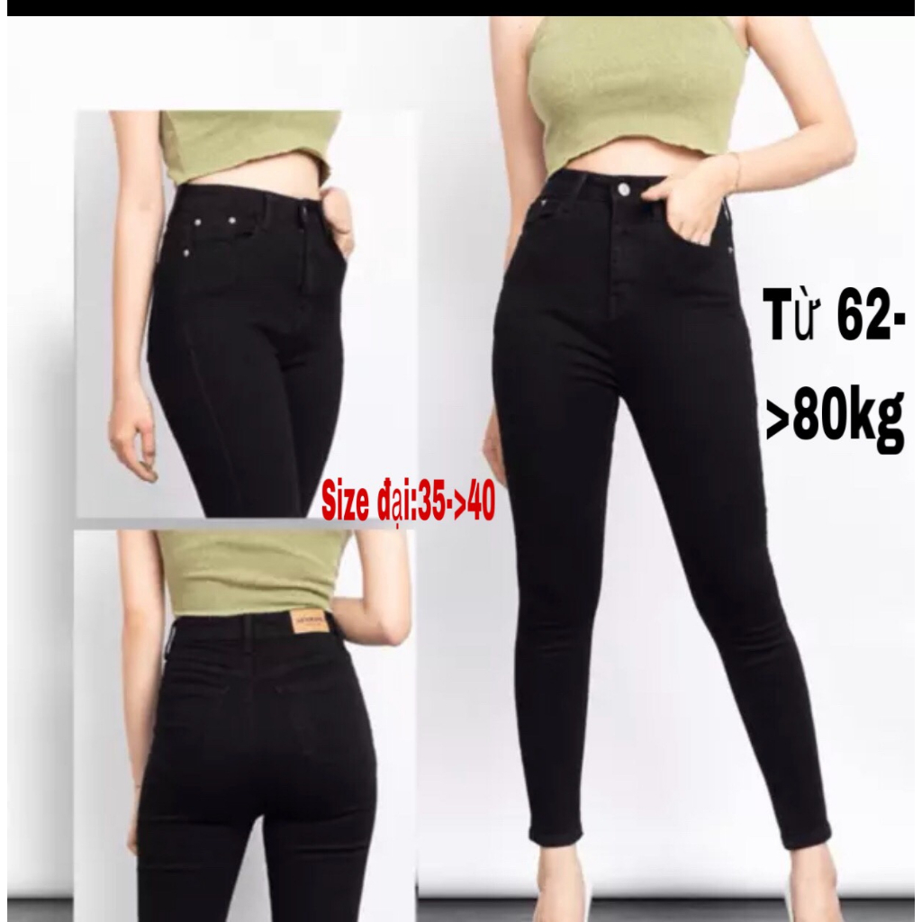 Quần jean nữ biggsize skinny co giãn ,quần bò nữ size đại
