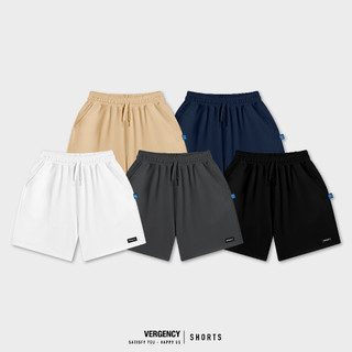 Quần short Vergency nam nữ Simple/ Black, white, navy, gray, beige
