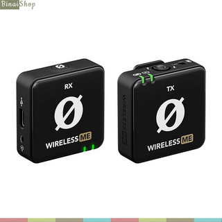 Rode wireless me - micro cài áo không dây 2.4ghz, tương thích nhiều thiết bị cho podcast, quay tiktok, phỏng vấn