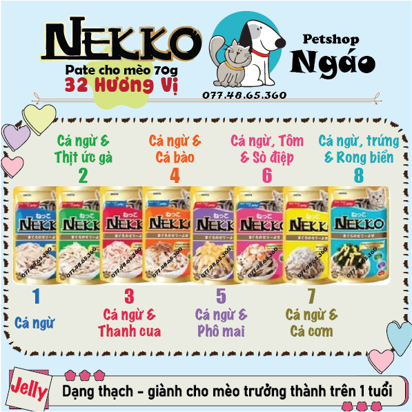 Pate Nekko cho mèo 70g nội địa Thái __