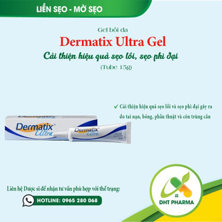 Dermatix Ultra Gel cải thiện hiệu quả sẹo lồi, sẹo phì đại