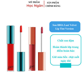  Son kem lì Bbia không trôi chính hãng Hàn Quốc Last Velvet Lip Tint Version màu 02 12 25 38 39 Myphamhocngan1 