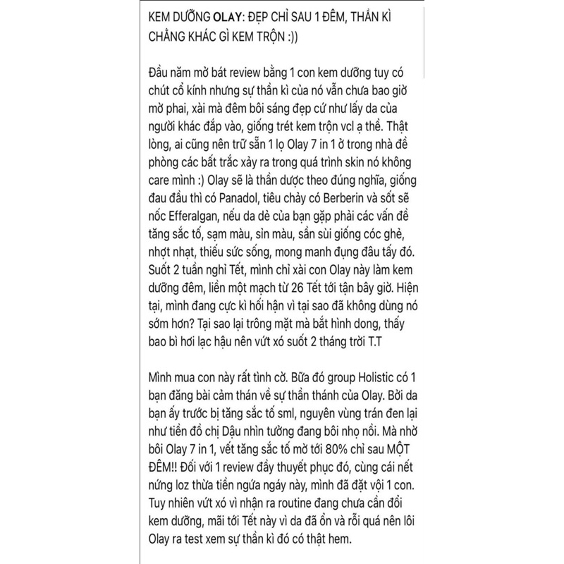 Kem dưỡng da chống lão hóa Olay Total Effects Day/ Night Moisturiser Nourish & Protect 7 in 1 ngày và đêm 50ml