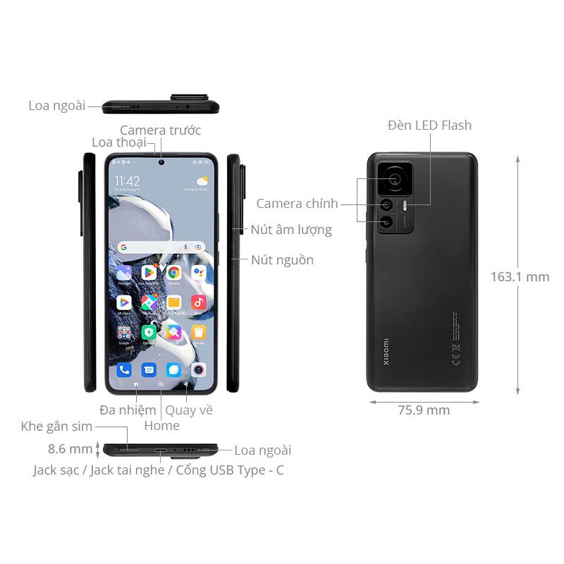 Điện thoại Xiaomi 12T PRO (12GB/256GB) fullbox MỚI 100% - LỖI 1 ĐỔI 1 MIỄN PHÍ TRONG 7 NGÀY - BẢO HÀNH 12 THÁNG | BigBuy360 - bigbuy360.vn