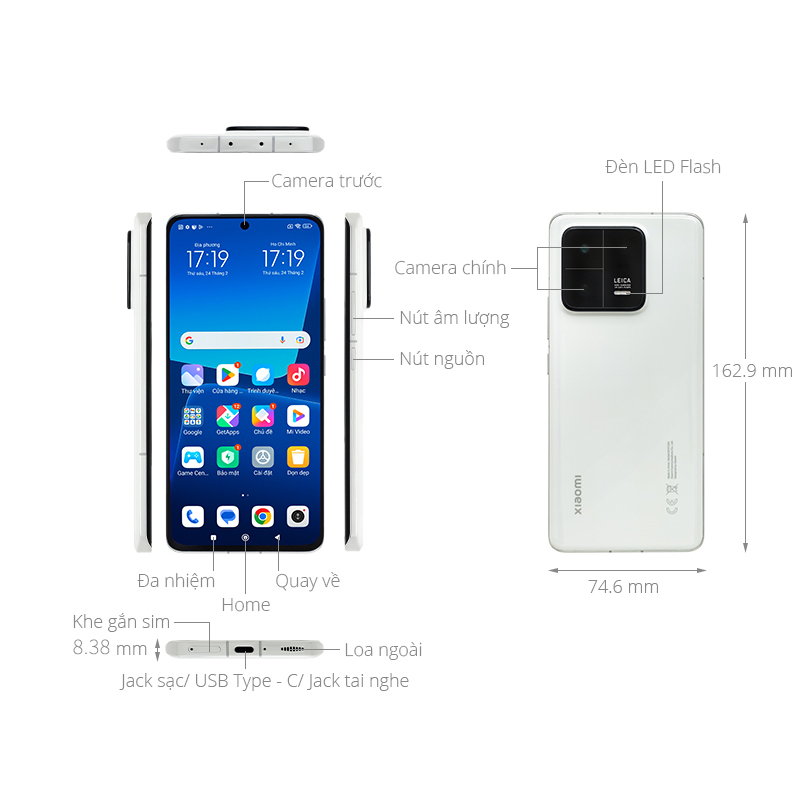Điện thoại Xiaomi Mi 13 Pro Snapdragon 8 Gen 2, camera Leica - Hàng nhập khẩu - LỖI 1 ĐỔI 1 MIỄN PHÍ TRONG 7 NGÀY | BigBuy360 - bigbuy360.vn