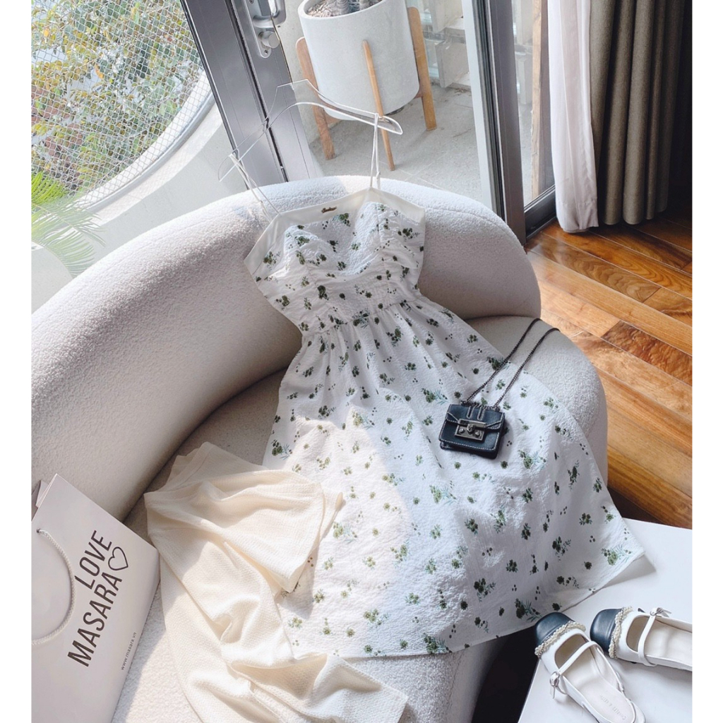 SET ĐẦM MIDI HOA VÀ ÁO KHOÁC