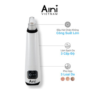 [BH 1 NĂM] Máy hút mụn đầu đen vi tinh thể, se khít lỗ chân lông AINI COLLECTION - Hàng chính hãng Aini Việt Nam