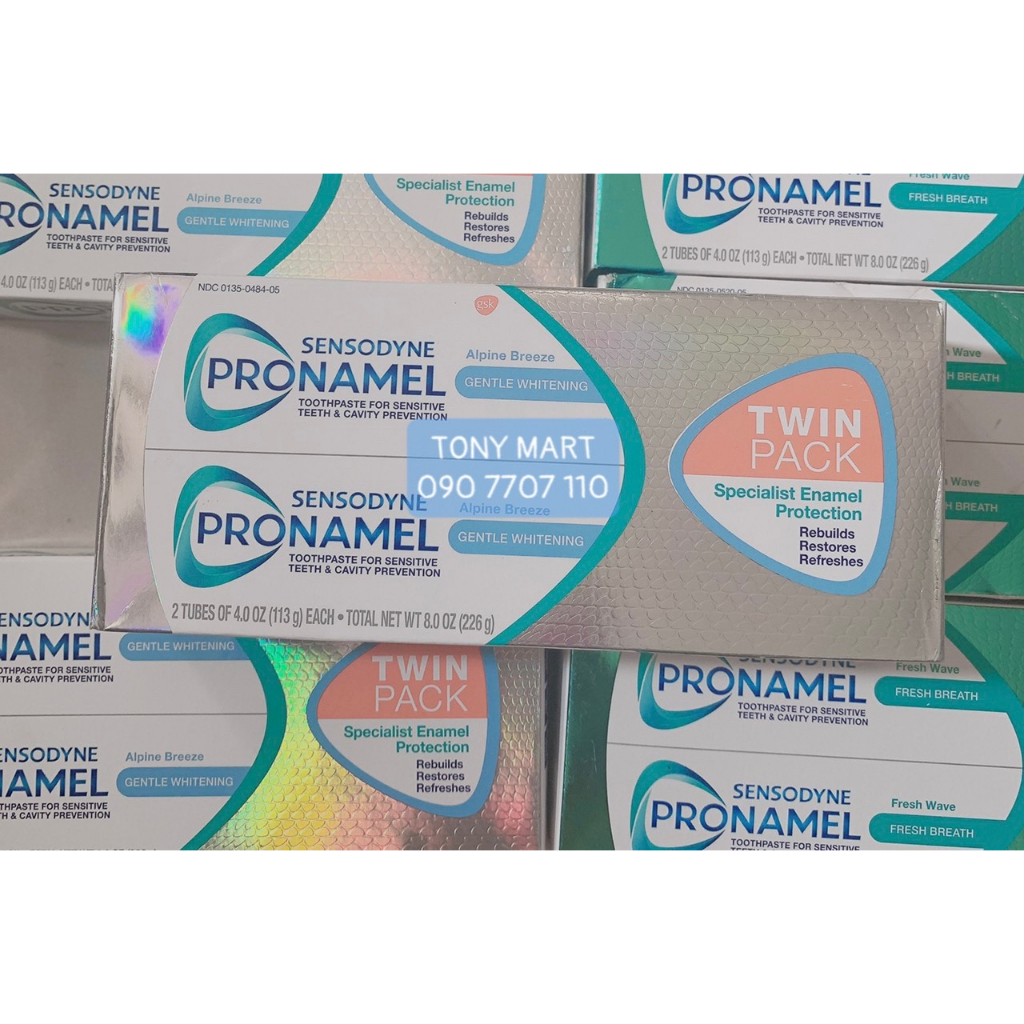 COMBO 2 TUÝP KEM ĐÁNH RĂNG SENSODYNE PRONAMEL 113G x 2 - USA