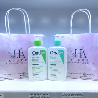 Sữa rửa mặt cerave cleanser cho da dầu, da khô, da nhạy cảm nội địa pháp 236ml