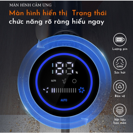 Máy hút bụi cầm tay không dây cảm ứng  VIKIT S5 PRO