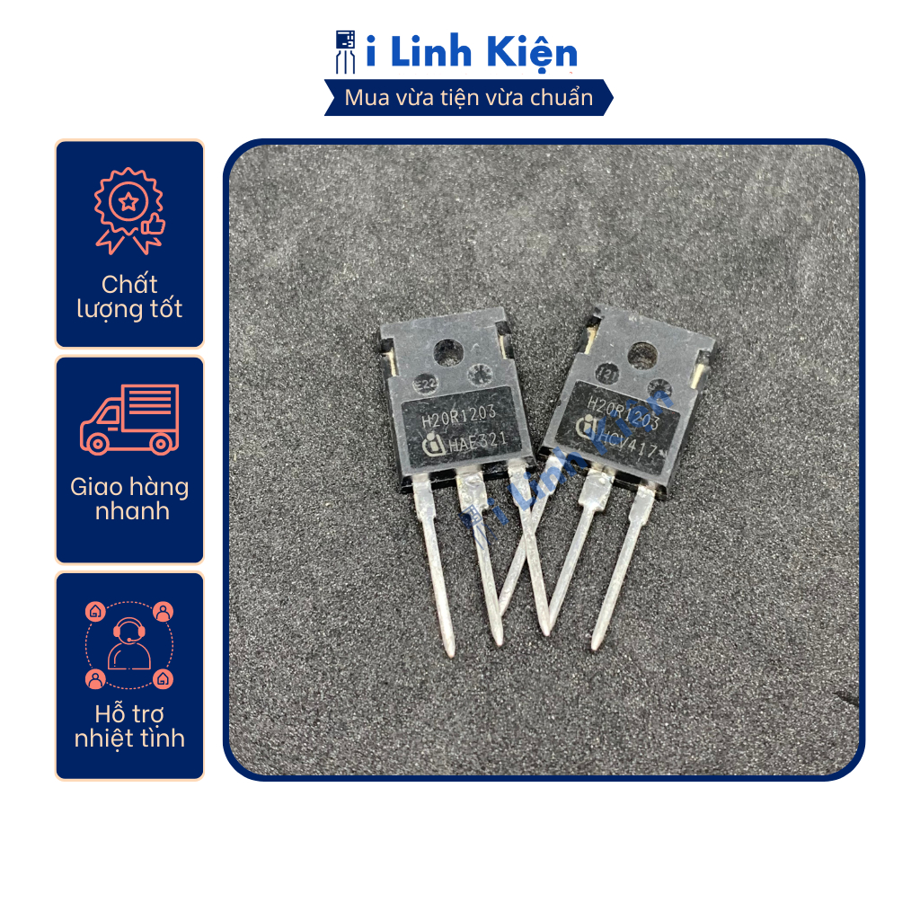 Combo 10 con IGBT bếp từ  H20R1203 tháo máy nguyên bản chất lượng tốt.
