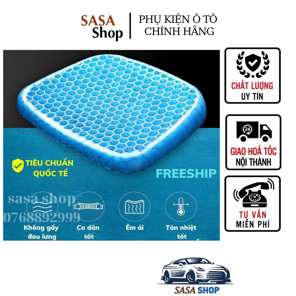 Đệm Ngồi Gel Tổ Ong 3D Thoáng Khí, Đệm Silicone ngồi chống Đau Mỏi Lưng Đàn hồi Em Ái Bảo Hành 12 tháng sasa