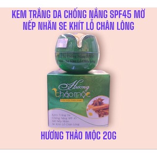 Kem trắng da chống nắng spf45 hương thảo mộc vip 20g