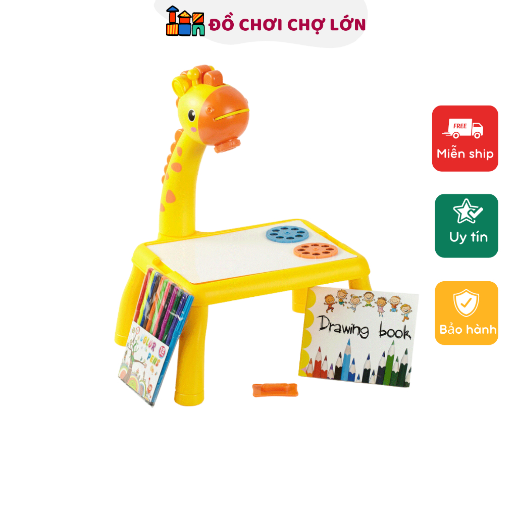 Bàn vẽ thông minh kèm đèn chiếu hình cho bé, Đồ chơi thông minh giúp bé chăm học sáng tạo hơn