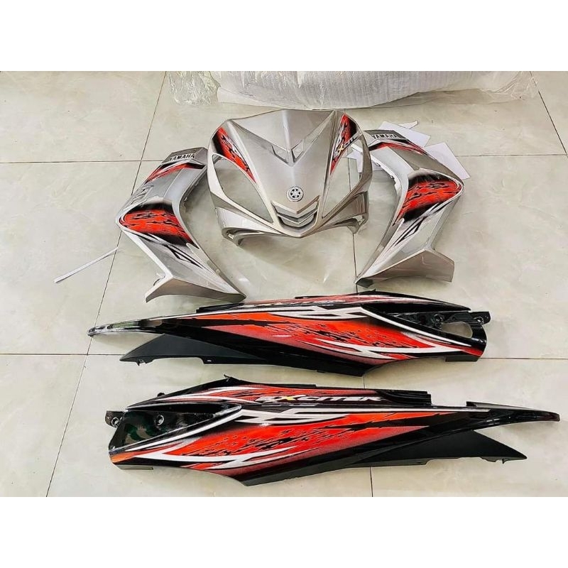 Tem rời Ex135 - 2010 cam dán xe đen bạc