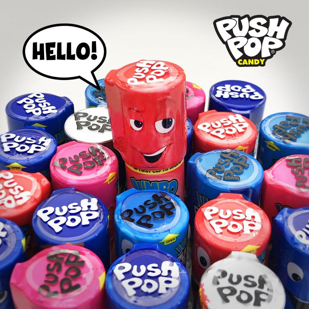 Kẹo Son Trái Cây Push Pop Vị Ngẫu Nhiên 14gr - Mỹ